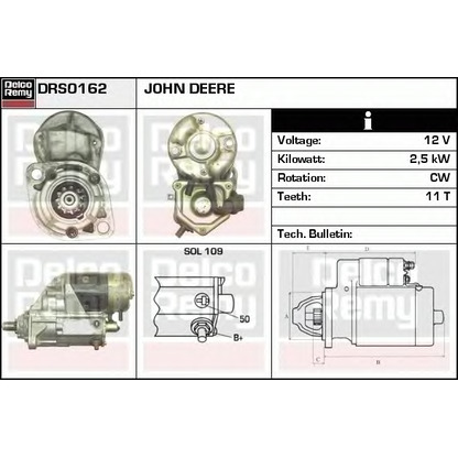 Фото Стартер DELCO REMY DRS0162