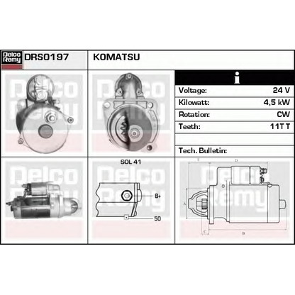 Foto Starter DELCO REMY DRS0197