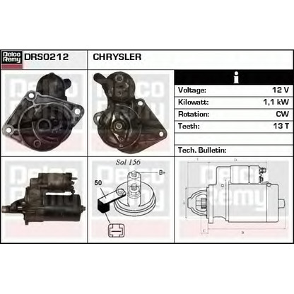 Foto Motorino d'avviamento DELCO REMY DRS0212