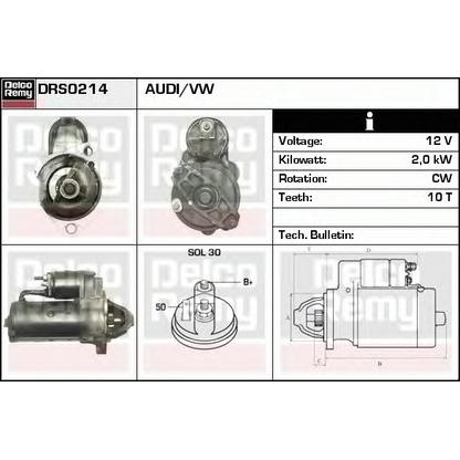 Foto Starter DELCO REMY DRS0214