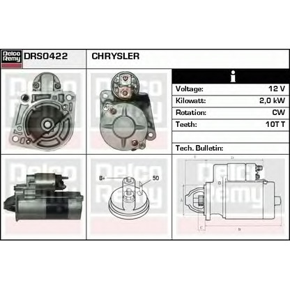 Foto Starter DELCO REMY DRS0422