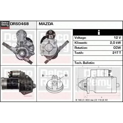 Фото Стартер DELCO REMY DRS0468