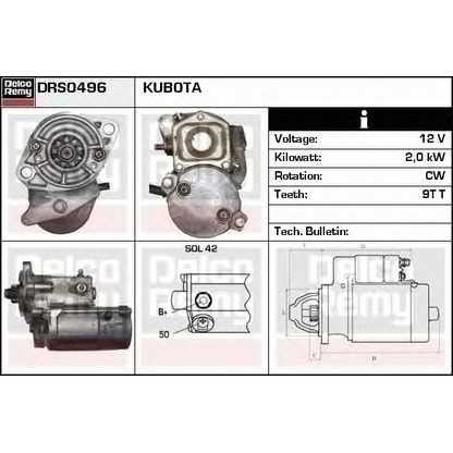 Foto Starter DELCO REMY DRS0496