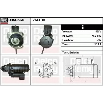 Foto Motorino d'avviamento DELCO REMY DRS0569