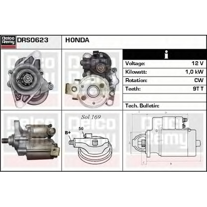 Zdjęcie Rozrusznik DELCO REMY DRS0623