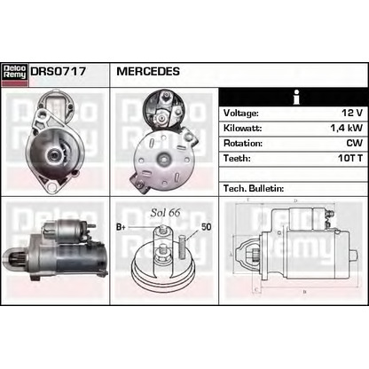 Foto Motorino d'avviamento DELCO REMY DRS0717