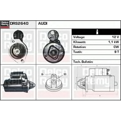 Foto Starter DELCO REMY DRS2640