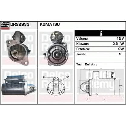 Zdjęcie Rozrusznik DELCO REMY DRS2933