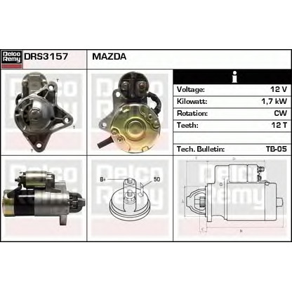 Фото Стартер DELCO REMY DRS3157