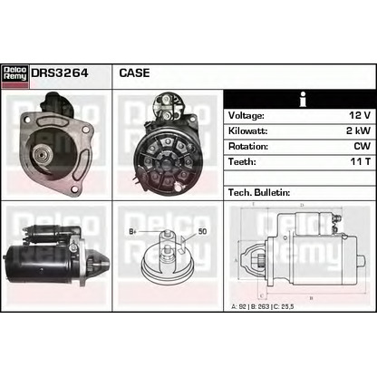 Foto Motorino d'avviamento DELCO REMY DRS3264