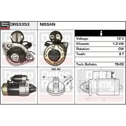 Foto Motorino d'avviamento DELCO REMY DRS3353