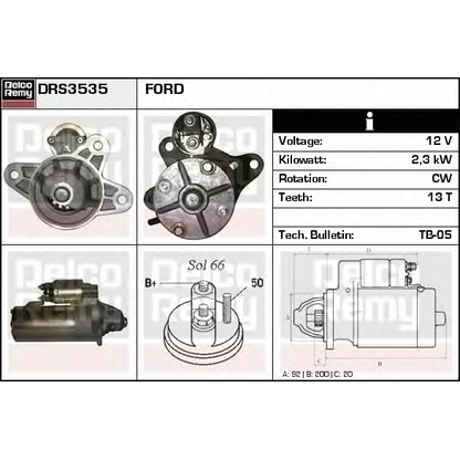 Foto Motorino d'avviamento DELCO REMY DRS3535