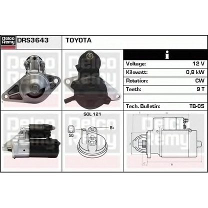 Foto Starter DELCO REMY DRS3643