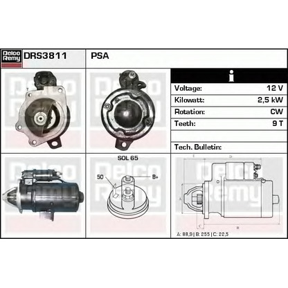 Foto Starter DELCO REMY DRS3811