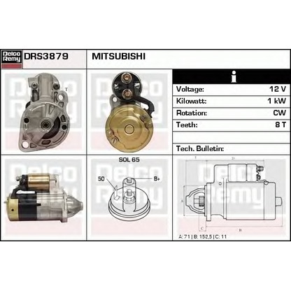 Foto Starter DELCO REMY DRS3879