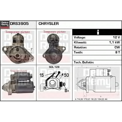 Foto Starter DELCO REMY DRS3905