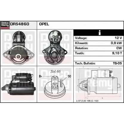 Foto Motorino d'avviamento DELCO REMY DRS4860N