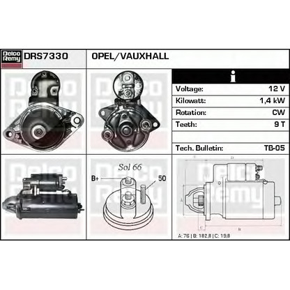 Foto Motorino d'avviamento DELCO REMY DRS7330