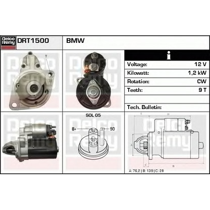 Foto Starter DELCO REMY DRT1500