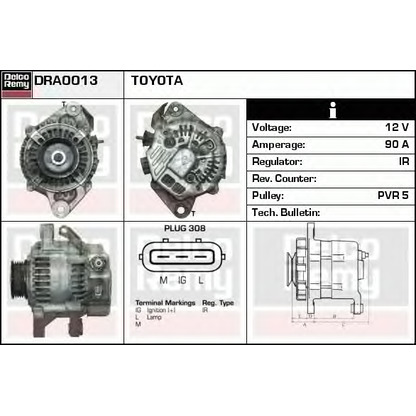 Foto Alternatore DELCO REMY DRA0013