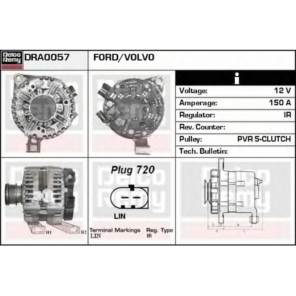 Zdjęcie Alternator DELCO REMY DRA0057