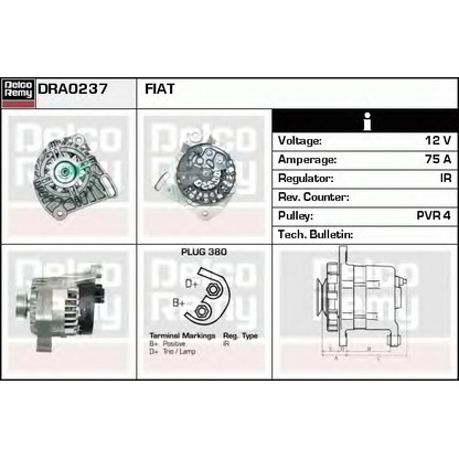 Foto Alternatore DELCO REMY DRA0237