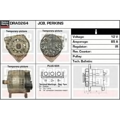 Zdjęcie Alternator DELCO REMY DRA0264