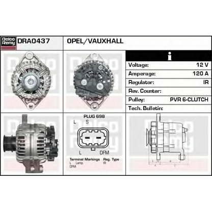 Zdjęcie Alternator DELCO REMY DRA0437