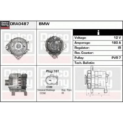 Foto Generator DELCO REMY DRA0487