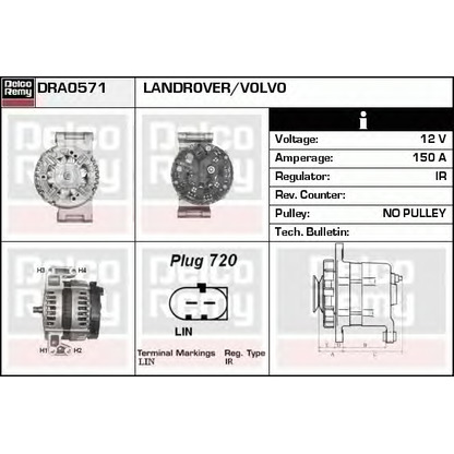 Zdjęcie Alternator DELCO REMY DRA0571