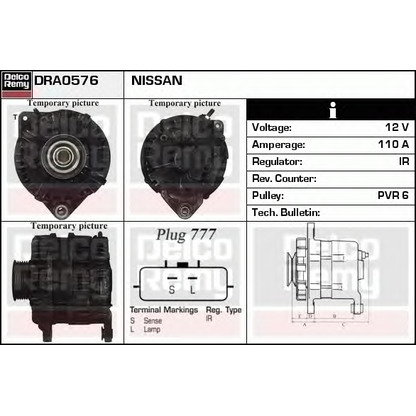 Zdjęcie Alternator DELCO REMY DRA0576