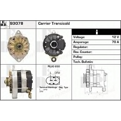 Foto Alternatore DELCO REMY 93078