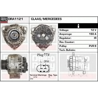 Zdjęcie Alternator DELCO REMY DRA1121