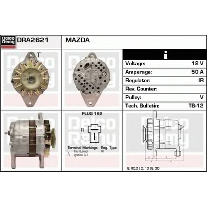 Zdjęcie Alternator DELCO REMY DRA2621