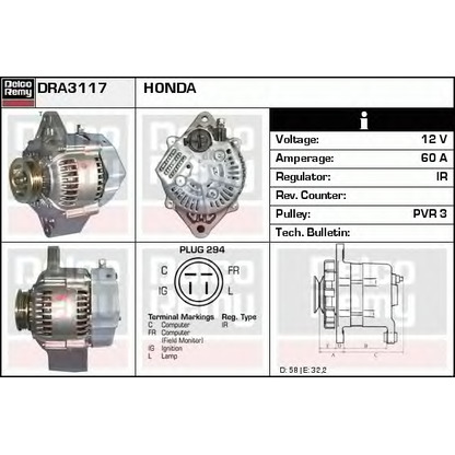 Zdjęcie Alternator DELCO REMY DRA3117