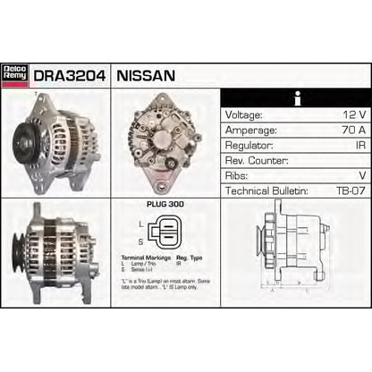 Zdjęcie Alternator DELCO REMY DRA3204