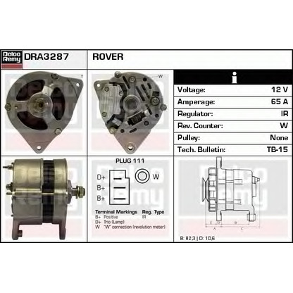 Photo Alternateur DELCO REMY DRA3287