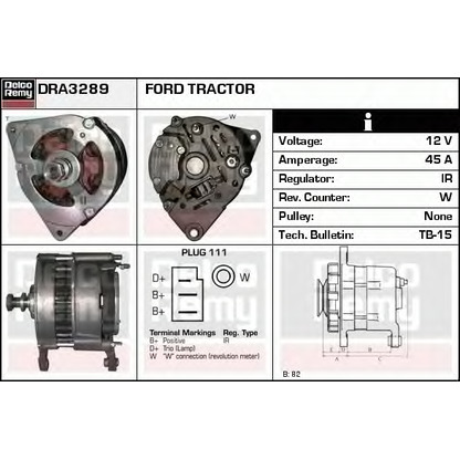 Zdjęcie Alternator DELCO REMY DRA3289