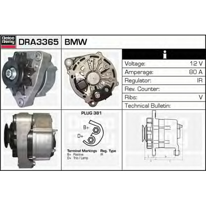 Zdjęcie Alternator DELCO REMY DRA3365