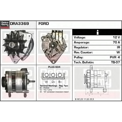 Foto Alternatore DELCO REMY DRA3369X