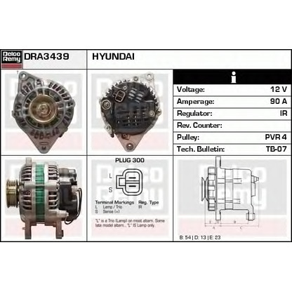 Foto Alternatore DELCO REMY DRA3439N