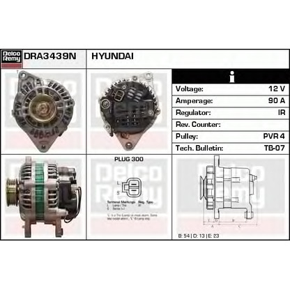 Foto Alternatore DELCO REMY DRA3439N