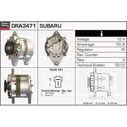 Zdjęcie Alternator DELCO REMY DRA3471