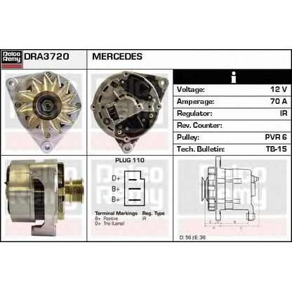 Foto Alternatore DELCO REMY DRA3720