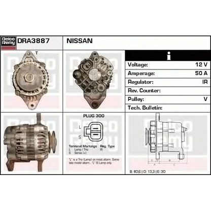 Zdjęcie Alternator DELCO REMY DRA3887