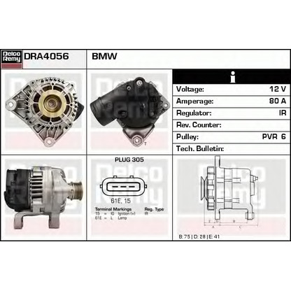 Foto Alternatore DELCO REMY DRA4056