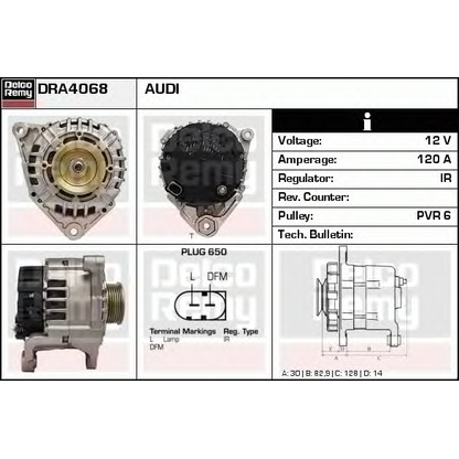 Photo Alternateur DELCO REMY DRA4068