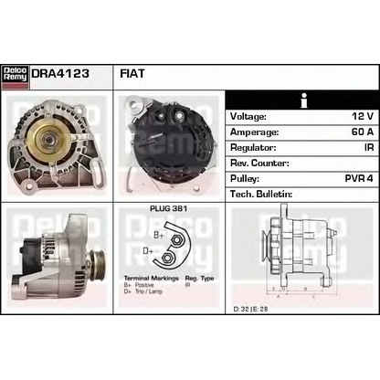 Foto Alternatore DELCO REMY DRA4123