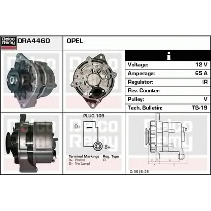 Foto Alternatore DELCO REMY DRA4460