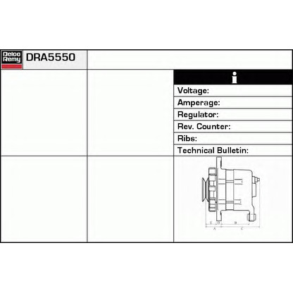 Zdjęcie Alternator DELCO REMY DRA5550